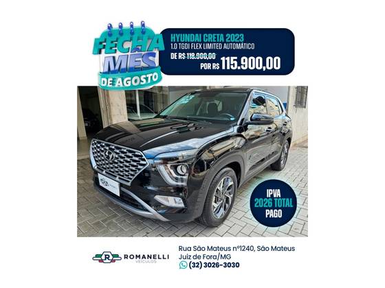 HYUNDAI CRETA 1.0 TGDI FLEX LIMITED AUTOMÁTICO HYUNDAI CRETA 1.0 TGDI FLEX LIMITED AUTOMÁTICO